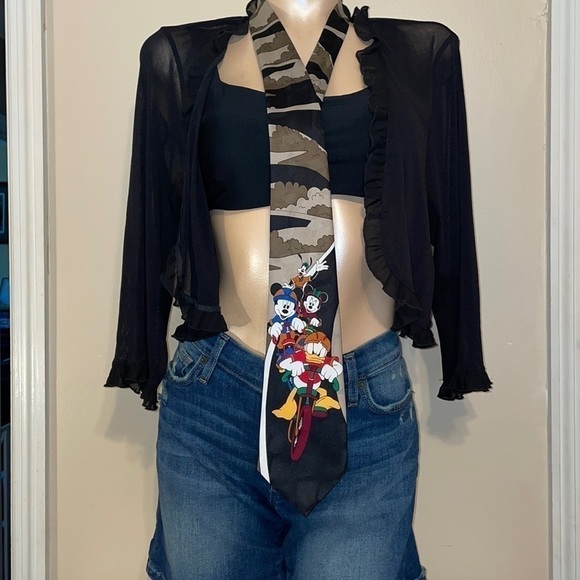 Disney men’s neck tie accessory Mickey vintage 90s y2k characters - Picture 2 of 5